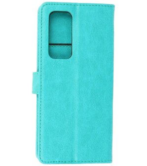 Booktype Hoesje Wallet Case Telefoonhoesje voor Oppo Find X3 Neo &amp; Oppo Reno 5 Pro Plus 5G - Groen