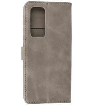 Booktype Hoesje Wallet Case Telefoonhoesje voor Oppo Find X3 Neo &amp; Oppo Reno 5 Pro Plus 5G - Grijs