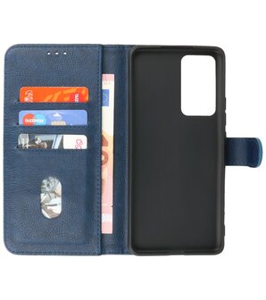 Booktype Hoesje Wallet Case Telefoonhoesje voor Xiaomi 12 Pro - Navy