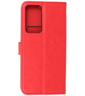 Booktype Hoesje Wallet Case Telefoonhoesje voor Xiaomi 12 Pro - Rood