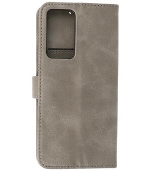 Booktype Hoesje Wallet Case Telefoonhoesje voor Xiaomi 12 Pro - Grijs