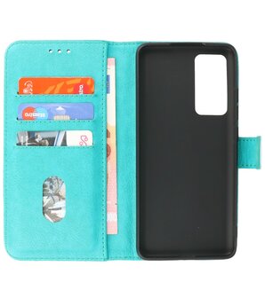 Booktype Hoesje Wallet Case Telefoonhoesje voor Xiaomi 12 - Groen