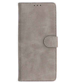 Booktype Hoesje Wallet Case Telefoonhoesje voor Xiaomi 12 - Grijs