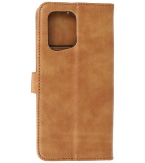 Booktype Hoesje Wallet Case Telefoonhoesje voor Oppo Find X5 - Bruin