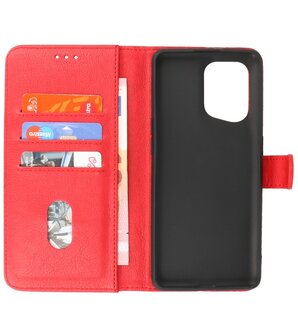 Booktype Hoesje Wallet Case Telefoonhoesje voor Oppo Find X5 Pro - Rood