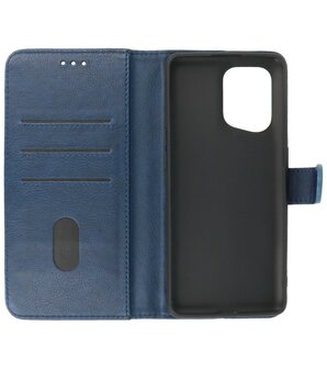 Booktype Hoesje Wallet Case Telefoonhoesje voor Oppo Find X5 Pro - Navy