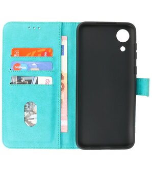 Booktype Hoesje Wallet Case Telefoonhoesje voor Samsung Galaxy A03 Core - Groen