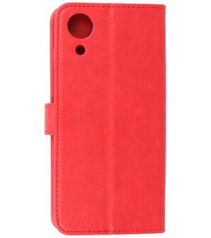 Booktype Hoesje Wallet Case Telefoonhoesje voor Samsung Galaxy A03 Core - Rood