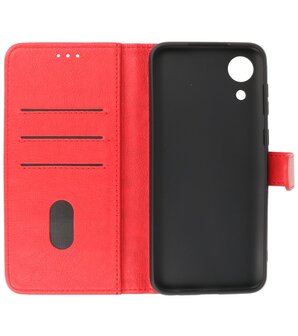 Booktype Hoesje Wallet Case Telefoonhoesje voor Samsung Galaxy A03 Core - Rood