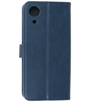 Booktype Hoesje Wallet Case Telefoonhoesje voor Samsung Galaxy A03 Core - Navy