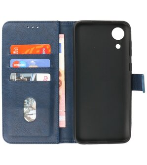 Booktype Hoesje Wallet Case Telefoonhoesje voor Samsung Galaxy A03 Core - Navy