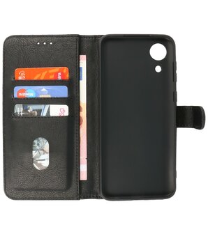 Booktype Hoesje Wallet Case Telefoonhoesje voor Samsung Galaxy A03 Core - Zwart