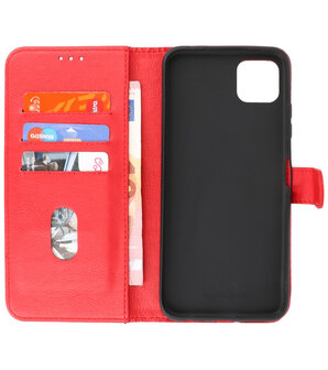 Booktype Hoesje Wallet Case Telefoonhoesje voor Samsung Galaxy A03 - Rood