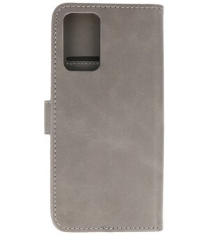 Booktype Hoesje Wallet Case Telefoonhoesje voor Samsung Galaxy A23 - Grijs