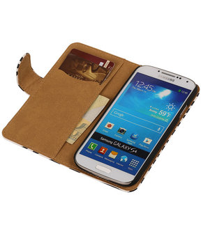 Zebra Samsung Galaxy S4 Hoesjes Book/Wallet Case/Cover