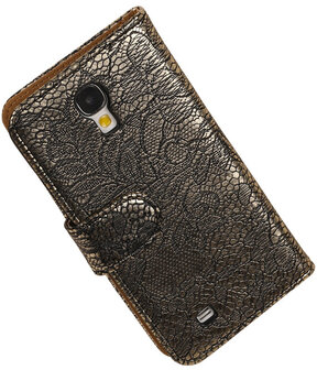 Wit Lace / Kant Design Book Cover Hoesje Galaxy S4 I9500