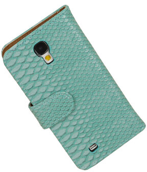 Groen Slangen / Snake Design Book Cover Hoesje Galaxy S4 I9500