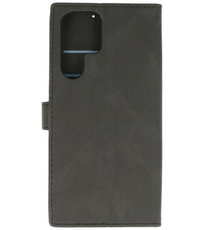 Samsung Galaxy S22 Ultra Hoesje Portemonnee Book Case - Zwart