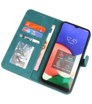 Samsung Galaxy S22 Ultra Hoesje Portemonnee Book Case - Donker Groen