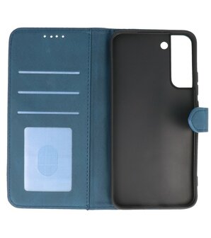 Samsung Galaxy S22 Plus Hoesje Portemonnee Book Case - Blauw