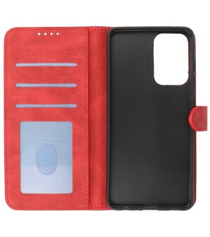 Samsung Galaxy A33 5G Hoesje Portemonnee Book Case - Rood