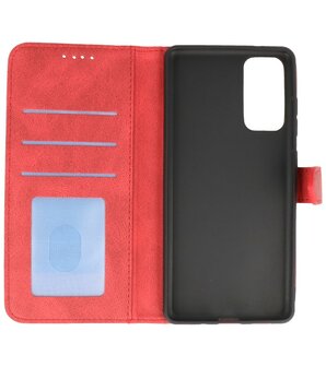 Samsung Galaxy S20 FE 2022 Hoesje Portemonnee Book Case - Rood