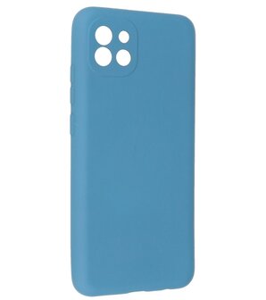 2.0mm Dikke Fashion Telefoonhoesje - Siliconen Hoesje voor Samsung Galaxy A03 - Navy