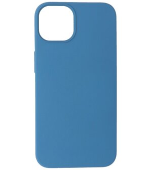 iPhone 14 Hoesje - 2.0mm Dikke Fashion Telefoonhoesje Backcover - Navy