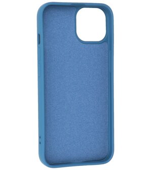 iPhone 14 Plus Hoesje - 2.0mm Dikke Fashion Telefoonhoesje Backcover - Navy