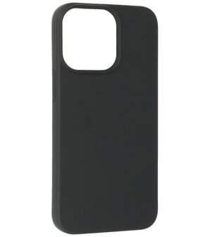 iPhone 14 Pro Hoesje - 2.0mm Dikke Fashion Telefoonhoesje Backcover - Zwart