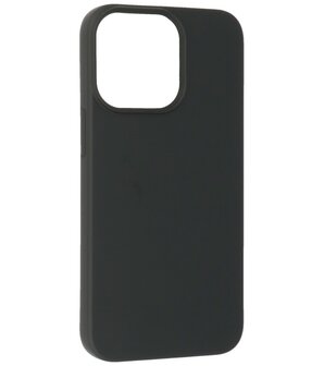 iPhone 14 Pro Max Hoesje - 2.0mm Dikke Fashion Telefoonhoesje Backcover - Zwart