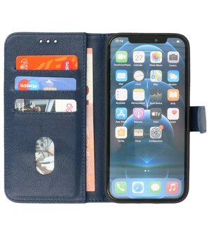 iPhone 14 Pro Hoesje Book Case Telefoonhoesje Navy