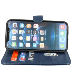iPhone 14 Pro Hoesje Book Case Telefoonhoesje Navy