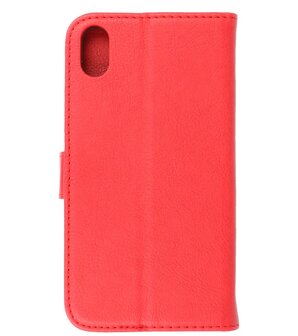 iPhone Xs Hoesje Book Case Telefoonhoesje Rood