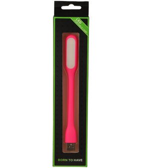 USB LED Lamp Flexibel Roze
