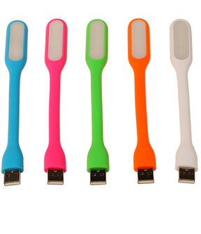 USB LED Lamp Flexibel Roze