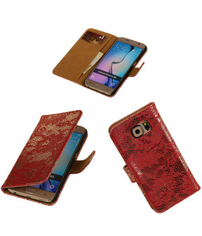 RoodLace / Kant Design Bookcover Hoesje Samsung Galaxy S6