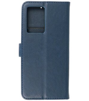 Oppo A77 5G &amp; Oppo A57 5G Hoesje Book Case Portemonnee Telefoonhoesje - Navy
