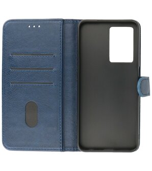 Oppo A77 5G &amp; Oppo A57 5G Hoesje Book Case Portemonnee Telefoonhoesje - Navy