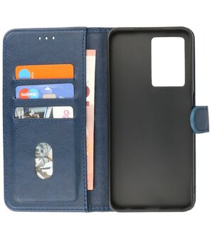 Oppo A77 5G &amp; Oppo A57 5G Hoesje Book Case Portemonnee Telefoonhoesje - Navy