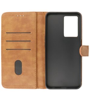 Oppo A77 5G &amp; Oppo A57 5G Hoesje Book Case Portemonnee Telefoonhoesje - Bruin