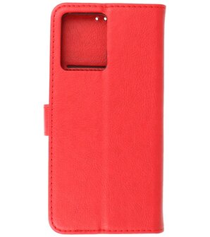 Oppo Reno 7 4G Hoesje Book Case Portemonnee Telefoonhoesje - Rood