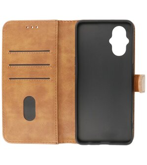 Oppo Reno 8 Lite Hoesje Book Case PortemonneeTelefoonhoesje - Bruin