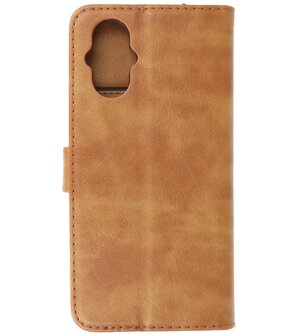 Oppo Reno 8 Lite Hoesje Book Case PortemonneeTelefoonhoesje - Bruin