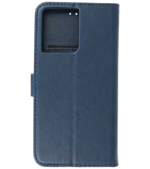 Oppo Reno 8 Hoesje Book Case Portemonnee Telefoonhoesje - Navy