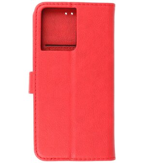 Oppo Reno 8 Hoesje Book Case Portemonnee Telefoonhoesje - Rood