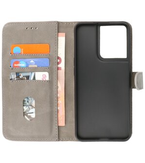 Oppo Reno 8 Hoesje Book Case PortemonneeTelefoonhoesje - Grijs