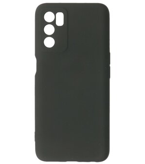 2.0mm Dikke Fashion Telefoonhoesje - Siliconen Hoesje voor Oppo A16 - Zwart