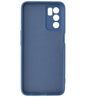 2.0mm Dikke Fashion Telefoonhoesje - Siliconen Hoesje voor Oppo A16 - Navy