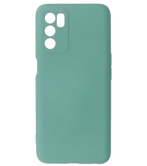 2.0mm Dikke Fashion Telefoonhoesje - Siliconen Hoesje voor Oppo A16 - Donker Groen